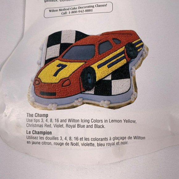 Vintage Wilton #11 Race Car Cake Pan 1997 Baking Mold 2105-1350 - Picture 7 of 12